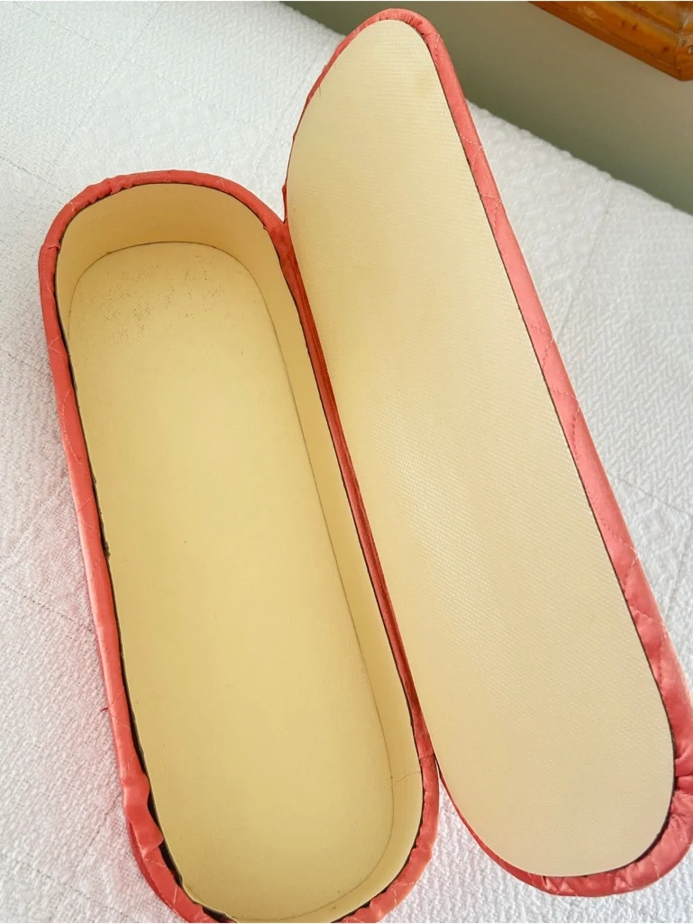 Vintage Jay Hawk NY Coral Pink Satin Vanity Boxes Set of 3 Dream House